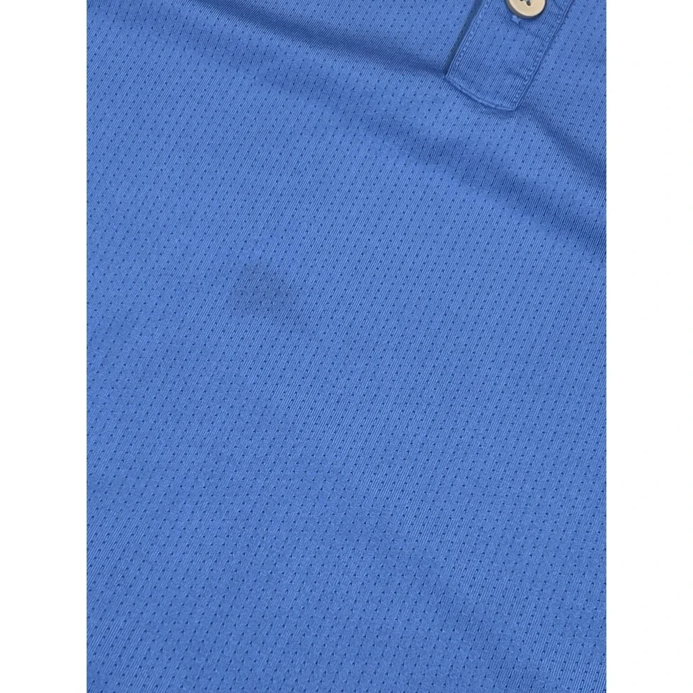 Adidas Men's Climacool Golf Performance Polo Shirt Blue Navy Orange Size XL